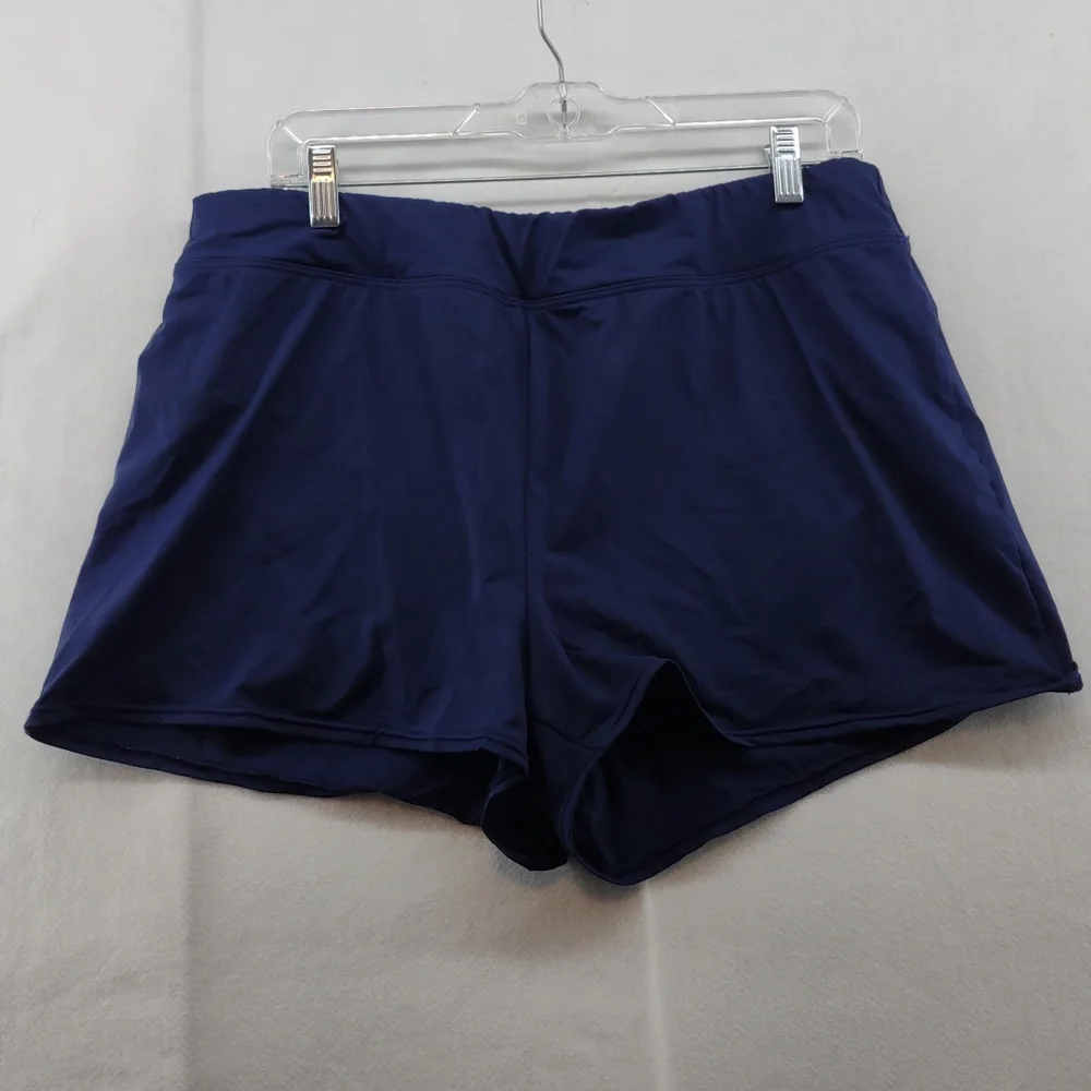Land's End Navy Blue Swim Shorts Women's Size 16